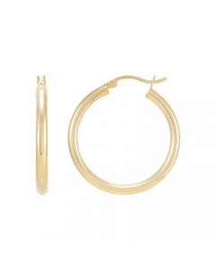 Polished Tube Hoop Earrings, 15mm, Created for Macy's