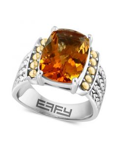 EFFY® Citrine Statement Ring (6-1/6 ct. t.w.) Ring in Sterling Silver & 18k Gold-Plate