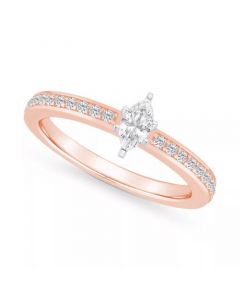 Diamond Marquise Engagement Ring (1/2 ct. t.w.) in 14k Gold