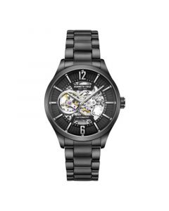 Men's Automatic Black Stainless Steel Bracelet Watch 42mm