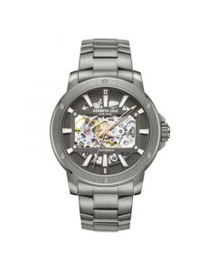 Men's Automatic Gunmetal Stainless Steel Bracelet Watch 44mm