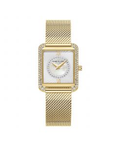 Women's Classic Gold-Tone Stainless Steel Mesh Bracelet Watch 30.5mm