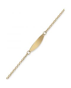 Children's Identification Bracelet in 14k Gold