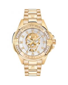 Men's The $kull Gold Ion-Plated Stainless Steel Bracelet Watch 41mm