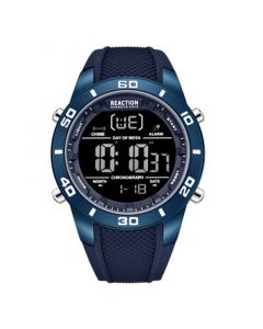 Men's Digital Blue Silicon Strap Watch, 49mm