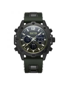 Men's Ana-digi Green Silicon Strap Watch, 43.5mm