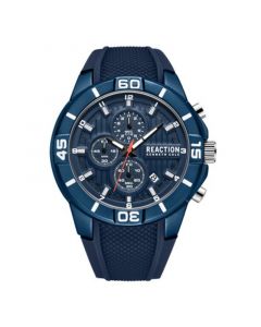 Men's Dress Blue Silicon Strap Sport Watch, 48mm