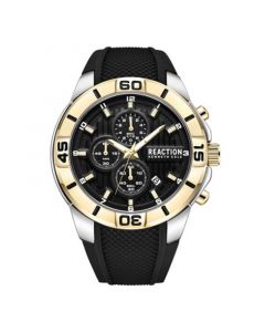 Men's Dress Sport Black Silicon Strap Watch, 48mm