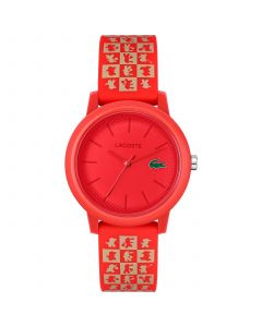 Women's 12.12 Chinese New Year Red Silicone Strap Watch 36mm