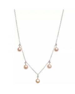 Cultured Freshwater Pearl (5mm) Dangle Collar Necklace, 16" + 2" extender