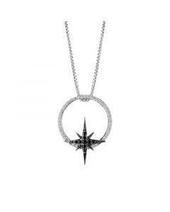 Guardians of Light Diamond Pendant Necklace (1/5 ct. t.w.) in Sterling Silver