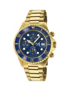 Men's Wall Street Chro Swiss Automatic Ion Plating Gold-Tone Stainless Steel Bracelet Watch 43mm