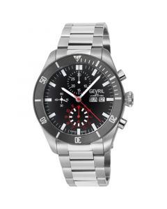 Men's Yorkville Swiss Automatic Ion Plating Gunmetal Gray Stainless Steel Bracelet Watch 43mm