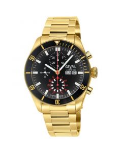 Men's Yorkville Swiss Automatic Ion Plating Gold-Tone Stainless Steel Bracelet Watch 43mm