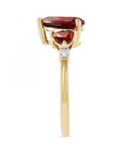 Garnet (2-3/4 ct. t.w.) & Diamond (1/20 ct. t.w.) Ring in 14k Gold