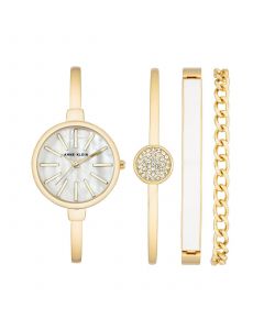 Women's Gold-Tone Alloy Bangle Fashion Watch 41mm Set 4 Pieces