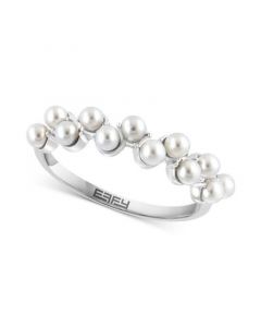 EFFY® Freshwater Pearl (2 1/2 mm) Cluster Ring in Sterling Silver