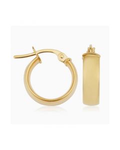 Forever And Ever Mini Hoops (4 X 10mm) In 18K Yellow Gold