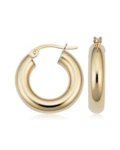 Everything Bold Hoops (4 X 10mm) In 18K Yellow Gold