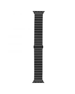 Gray Stainless Steel Bar Link Band for Apple Watch, 42, 44, 45, Ultra 49mm