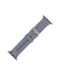 Gray Smooth Silicone Band for Apple Watch, 42, 44, 45, Ultra 49mm