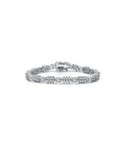 Sterling Silver Cubic Zirconia CZ Bracelet