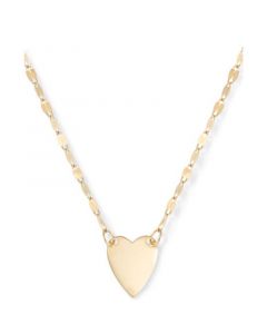 Polished Heart 18" Pendant Necklace in 10k Gold