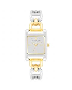 Women's Silver-Tone Alloy with Gold-Tone Alloy Open Link Bracelet Watch, 33mm