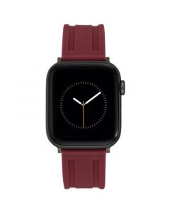 Men's Burgundy Premium Silicone Band 42mm, 44mm, 45mm Apple Watch