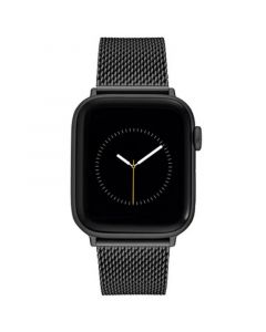 Men's Gunmetal Gray Stainless Steel Mesh Band 42mm, 44mm, 45mm, Ultra 49mm Apple Watch