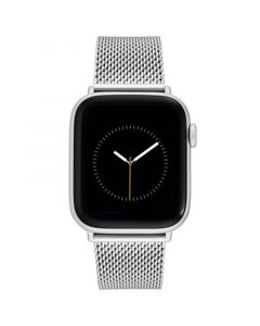 Men's Silver-Tone Stainless Steel Mesh Band 42mm, 44mm, 45mm, Ultra 49mm Apple Watch