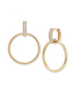 Diamond Pavé Door Knocker Drop Earrings (1/4 ct. t.w.) in 14k Gold