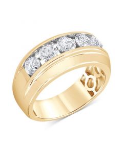 Men's Diamond Channel-Set Ring (2 ct. t.w.) in 10k Gold