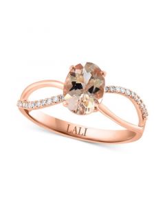 Morganite (1 ct. t.w.) & Diamond Accent Ring in 14k Rose Gold