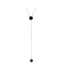 Spinel Bezel "Y" Necklace (2 ct. t.w.) in Sterling Silver