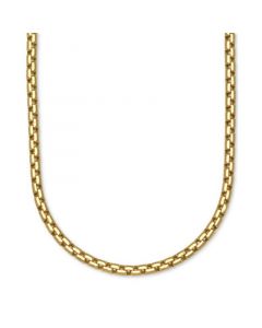 Large Rounded Box-Link 20" Chain Necklace (3.5mm) in 14k Gold