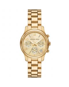 Women's Runway Chronograph Gold-Tone Stainless Steel Bracelet Watch, 34mm