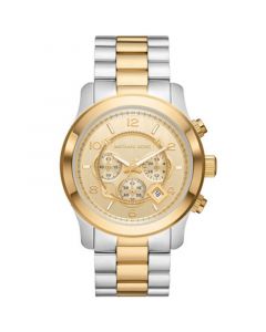 Unisex Runway Chronograph Two-Tone Stainless Steel Bracelet Watch, 45mm