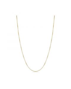 Bodega Box Chain 18" In 18K Yellow Gold, White Gold