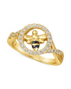 Nude Diamond Bee Ring (1/3 ct. t.w.) in 14k Gold