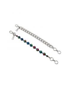 Ball Chain and Curb Chain Bracelet Set