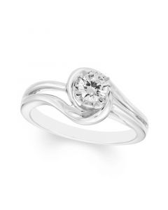 Diamond Solitaire Ring (1/3 ct. t.w.) in 14K White Gold