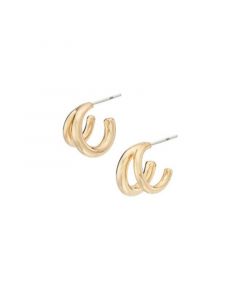 24K Gold-Plated Dogo Mini Hoop Earrings