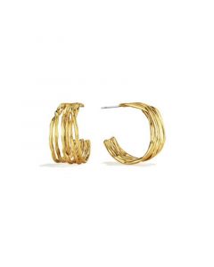 24K Gold-Plated Nyundo Hoop Earrings