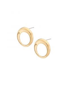 24K Gold-Plated Kaya Open Stud Earrings