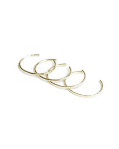 24K Gold-Plated Delicate Bangle Bracelet 4 Piece Set