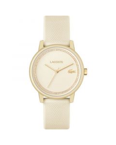 Women's L 12.12 Go Champagne Silicone Strap Watch 36mm