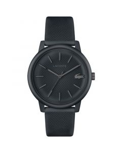 Men's L 12.12 Move Black Silicone Strap Watch 42mm