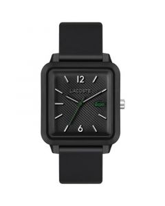 Men's Studio Black Silicone Strap Watch 36mm x 38mm