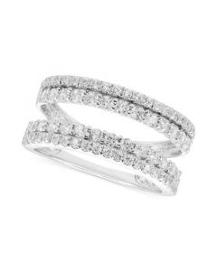 Diamond Double Row Ring Enhancer (1 ct. t.w.) in 14k White Gold